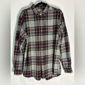 RedHead Multicolor Plaid Button-Down Shirt Size Large